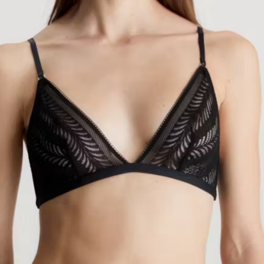 Minimalist Lace Triangle Bra
